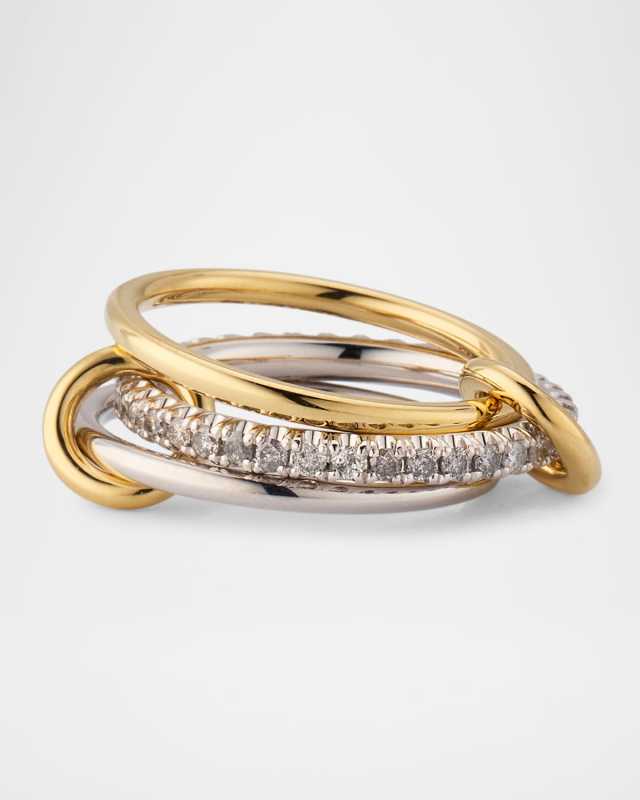 Vega Blanc Petite 4-Band Ring with Diamonds